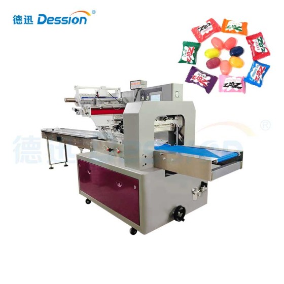 High-Speed Candy Packaging Machine in a Chinese Factory